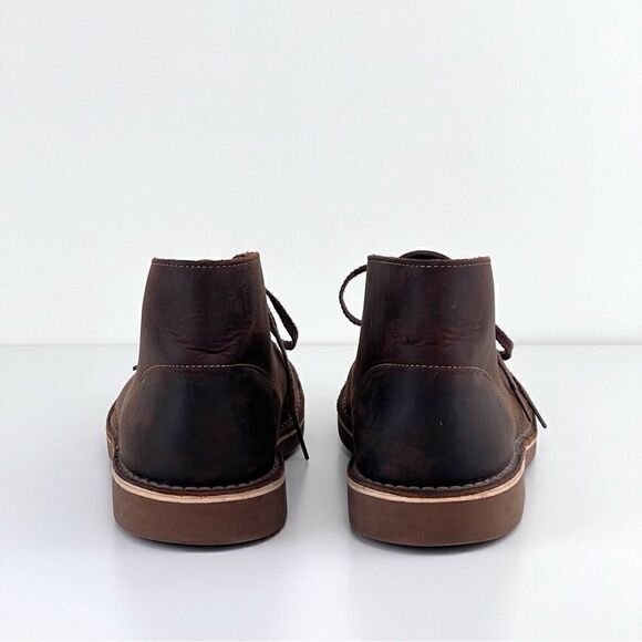 Clarks Bushacre Brown Leather Boots Mens Sz 9 - Picture 8 of 11